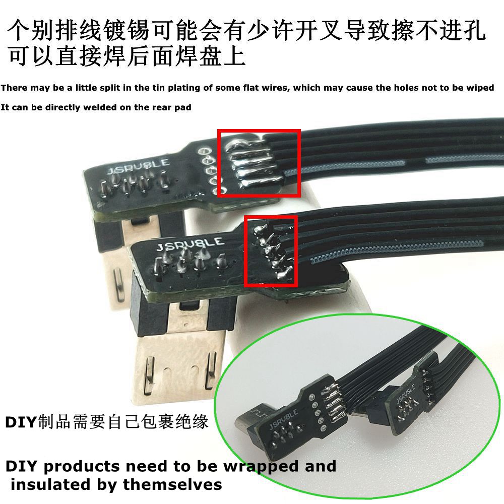 DIY 3PCS mini USB2.0 Connecteu - Transmission Jack Adapter avis et prix