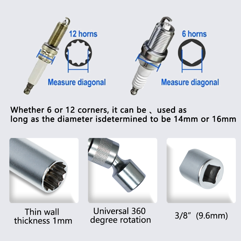 Clé à douille magnétique pour  - Spark Plug Socket Set avis et prix